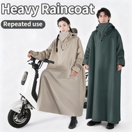 【Upgraded】Thickened Motorcycle Raincoat Waterproof Full Body Rainsuit Unisex Hooded Poncho Baju Huja