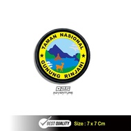 National Park Rinjani premium Screen Printing Combination Embroidery Patch