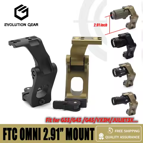 NEW 2023 EVOLUTION GEAR FTC OMNI Magnifier Mount With FAST QD Lever 2.91'' Optical Height For Magnif