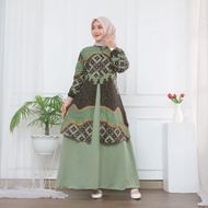 Gamis Batik Gamis Motif Padma Dress Modern Premium Dress Muslim Gamis Batik Kombinasi Gamis Batik Te