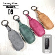 TOMBOL Key Case for Denza D9 With Side Button Leather Key Cover