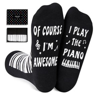 Zmart Funny Socks Music Gifts Piano Gifts for Women Men Teens, Gifts for Pi