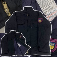 478 Vintage German Firefighter Jacket-Nomex FR Viscose Navy Field Coat Military There Are 1 Piece Co