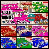 Bonita Single Size Bed Sheet 120x200 KIDS Draemon LOL Hlo-kiti Tyo Kropi L1ttl3 P0ny Un1c0rn