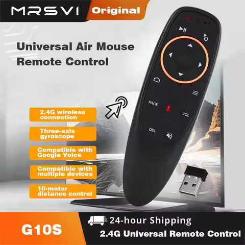 MRSVI Air Mouse Voice Remote Control G10S with 2.4G Wireless Gyroscope for H96 MAX X88 PRO HK1 Q5 An