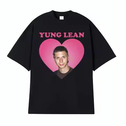 Yung Lean Michael Cera Funny Meme T Shirt Men's Summer Casual Aesthetic T-shirts Fashion Gothic Over