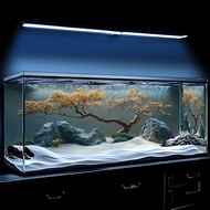 Popular Chinese Style Micro Landscape ai Fish Tank Background Sticker 8K HD 5D Wallpaper 3d Three-Di