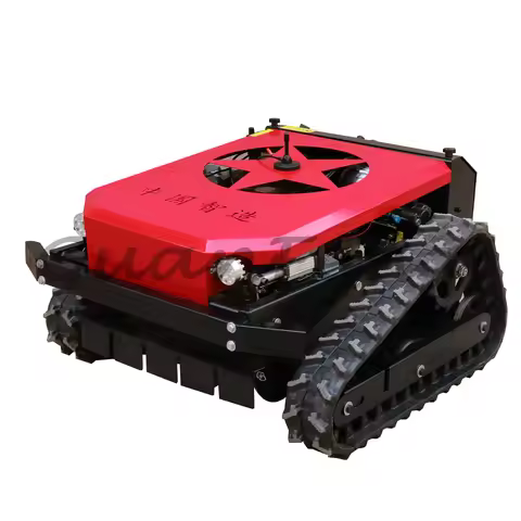 lawn mower crawler type automatic four-wheel drive lawn mower lawn shredder grass multi-functional o