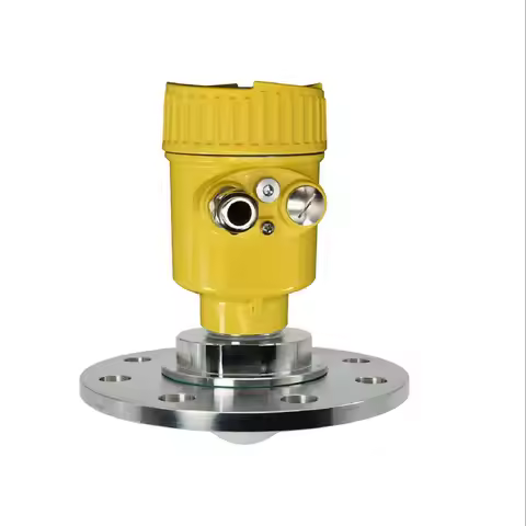 80GHz Radar Level Transmitter Liquid Level Sensor Flange Connection High Frequency Water Tank Level