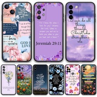 Samsung Galaxy A07 A17 A26 A36 A56 M07 F17 S25 Fe S25Plus S25Ultra S25 Edge 267C Bible Verse TPU Sof