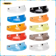 [tdraoylp] Retro Helmet Visor 3 Snap Sun Shade Protector for 3/4 Helmets Retro Helmets