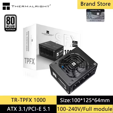 Thermalright TR-TPFX1000 Platinum brand full module chassis power supply，100-240V/ATX3.0/PCI-E 5.0 p