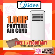 [FREE FLOOR MAT] Midea 1.0hp Portable Air Cond MPO-10CRN1 Air Conditioner  ( R410a ) MPO10CRN1