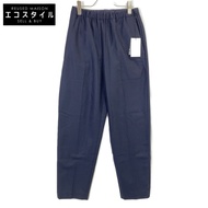 กางเกงขายาวทรงตรงผ้าขนสัตว์สีกรมท่า รุ่น Loewe 8814-299-0145 (มือสอง)