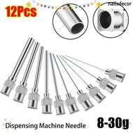 NAILSDECOR 12Pcs Dispensing|Needle, 8G-30G Fluids Metal Industrial Glue Injection Needle, Durable St