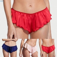 Mens Underwear Regular Satin Sexy Shorts Boxer Skirt Thong All Seasons