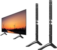 Universal TV Stand/TV Mount - Table TV Stand Base Mount Pedestal Feet Leg for 26-60 inch TVs Including LG, TCL, Samsung &amp; More- Height Adjustable TV Leg Stand Suited for VESA Up to 600x300mm, Black