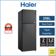 Haier HRF-IV258H 258L 2 Door Refrigerator Twin Inverter 4 Star Energy Saving Peti Sejuk