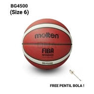Molten BG4500 Basketball / B6G4500 SIZE 6 CHANGE GG6X IMPORT THAILAND LOGO PERBASI SS
