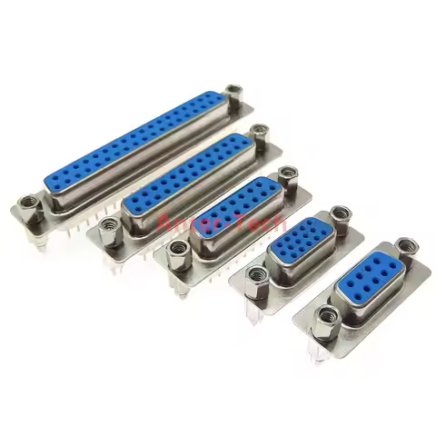 DB9 DB15 DB25 DB37/9/15/25/37 Pin Straight 180 Degree Male Female Plug D-sub PCB Mounting Connector