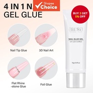 AILLSA Solid Gel Nail Glue for Nail Tips - Super Strong Gel Glue for Professional Fake Acrylic Soft 