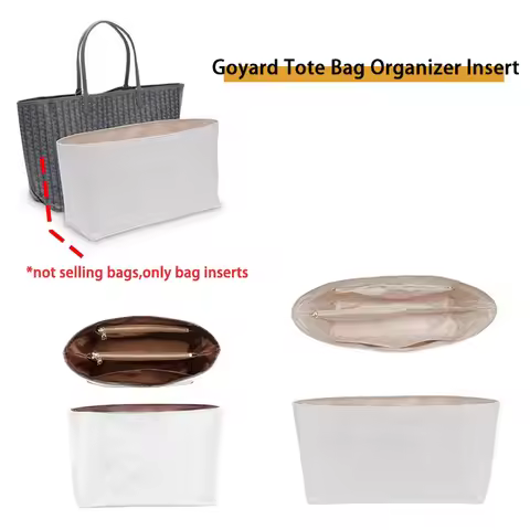 Purse Organizer Insert Fits For Goyard,Tote Bag Organizer Insert with 3 Sizes,for goyard Tote Bag,Po