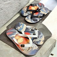 THAILAND LAO FLIPBOARD HD 3D PRINTED PATTERNS HIGH QUALITY RUBBER SOLES SLIMClear (3D BLACK STRAPS)