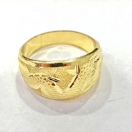 ห้างทองแม่อุ๋ย แหวน 1 สลึง มังกร/เกลี้ยง ทองคำแท้ 96.5%