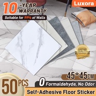 50PCS 45X45CM Vinyl Floor Stickers Self-Adhesive Waterproof Peel & Stick Tiles Wall Home Decor