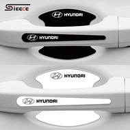 Sieece Car Door Handle Protector Universal Car Door Bowl Anti-Scratch Sticker For Hyundai I10 Getz G