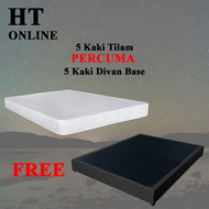 HT ONLINE Queen Size Eco-Friendly Rebond Mattress with FREE 5 Kaki Divan Base