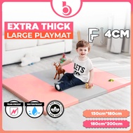 BabyBloo Baby Play Mat 150x180x4CM Play Mat Non-Slip Crawling Mat Crawling Pad Playmat Large Foldabl