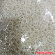 Beads 1.1cm pearlRing 1 pound ofBroken White