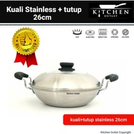 STAINLESS WOK INDUCTION 26cm INDUCTION Cooker Stainless Skillet