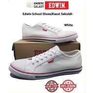 [Edwin] [Clearance](yellowish) Edwin 219 White School Shoes/White Canvas Shoes/Low Top Ready Stocks/