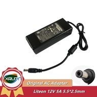 Original Liteon AC DC Adapter Chager 12V 5A 5.5*2.5mm