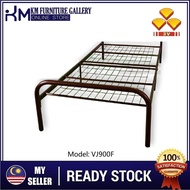 KM Furniture Gallery 3V Single Metal Bed Frame Super Base Heavy Duty (VJ900FSB) (VJ900F)/ Katil Buja