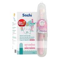 Sachi anti-cavity spray (with smooth toothbrush included)