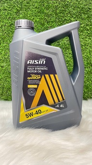 [ Hàng Chính Hãng ] Dầu động cơ AISIN synTECH+ Fully Synthetic 5W-40 SP (4 Lít)