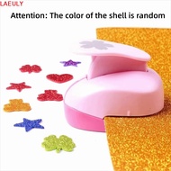 LAEULY Flower Furador, Random Color 7*6*4cm DIY Paper Cut Puncher, Punches Maker Labor Saving Cuttin
