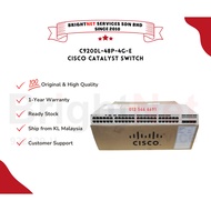 [READY STOCK] NEW UNIT Cisco C9200L-48P-4G-E - Catalyst 9200L 48-port PoE 4x1G uplink Switch, Networ