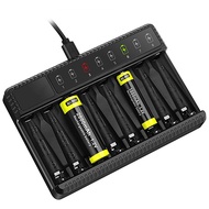 N8 Battery Charger LED can be independently used for 8 1.2V Ni-MH/Cd AA AAA rechargeable batteries U
