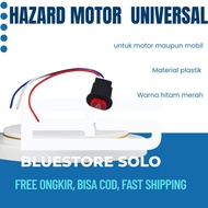 TOMBOL Hazard Switch Hazard Light Button On Off Led Motorcycle Car Hazard Light Sen