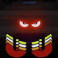 Mon 1 Pair Motorcycle Car Devil Eye Reflector Stickers Decoration Scooter Accessories Front Rear Adh