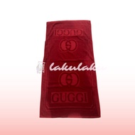 KATUN MERAH Red Lotus Towel 60X120 || Cotton Adult Towel || Soft Towel