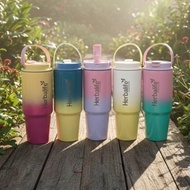 900ml stainless steel Tumbler with straw Tumbler Tahan Sejuk Thermos Bottle