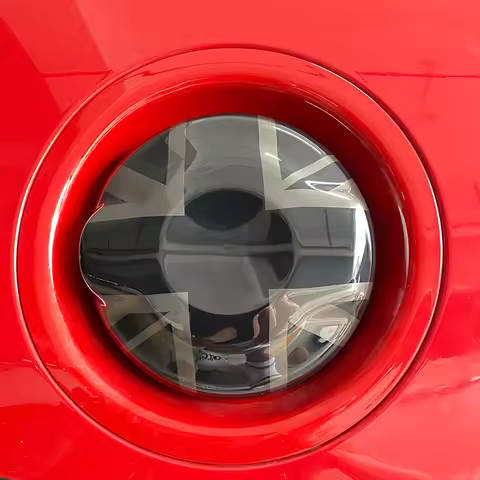 For Mini Cooper S JCW F55 F56 F57 2.0T Black Ray Style Fuel Tank Cover Car Styling Plastic Decoratio
