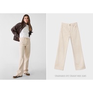 STRADIVARIUS High Waist JEANS STRAIGHT Cylinder D92 WIDE (B1205)