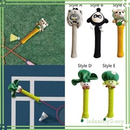 [LzdxxmydfMY] Badminton Racket Grip Protective Cover, Grip Protector, Doll, Shock