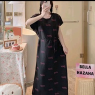 Bella Hazaha Flare-Sleeve Floral Maxi Sleepwear for Women